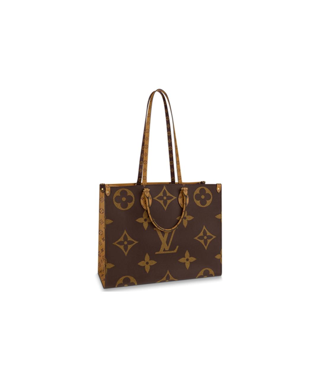 LOUIS VUITTON Коричневая кожаная сумка через плечо, фото 3