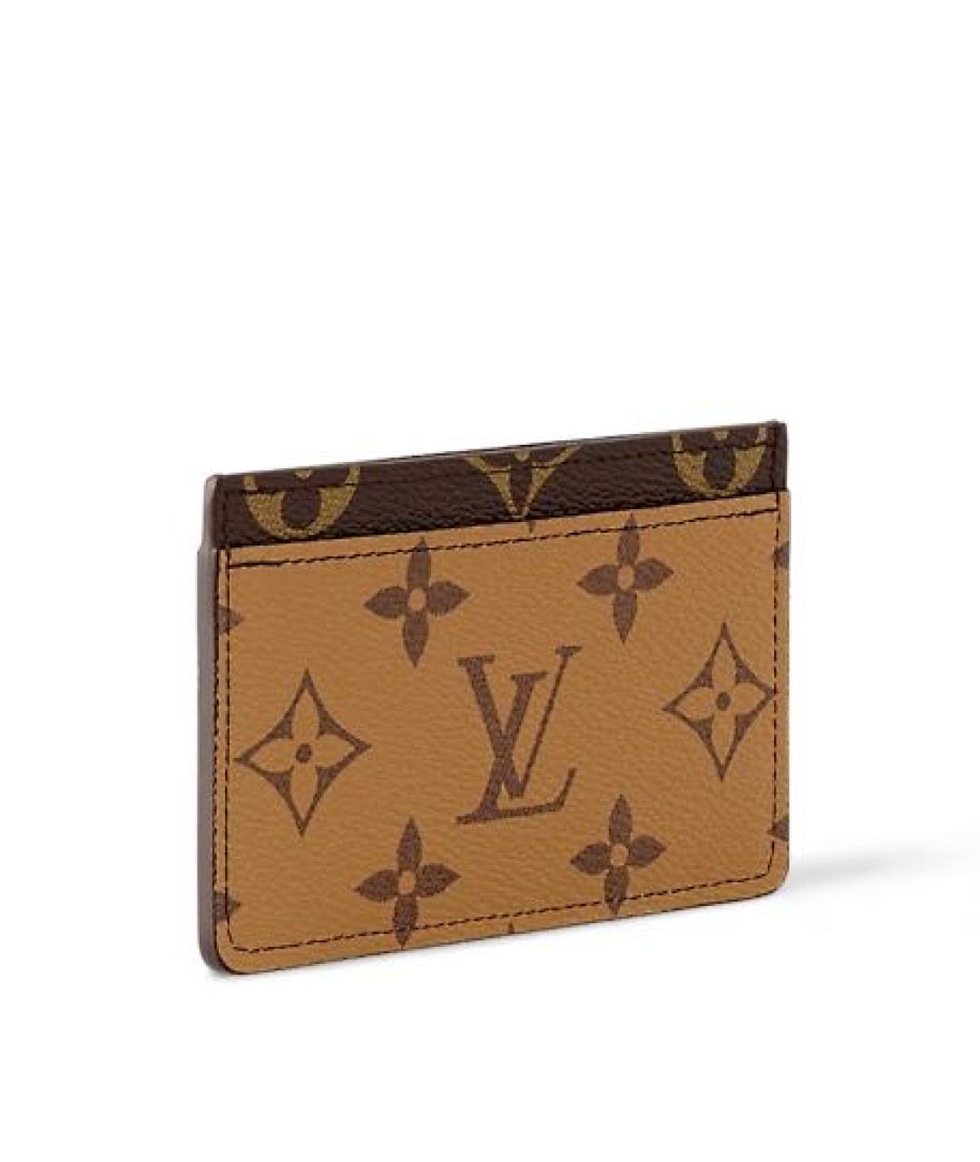 LOUIS VUITTON Коричневый кардхолдер, фото 2