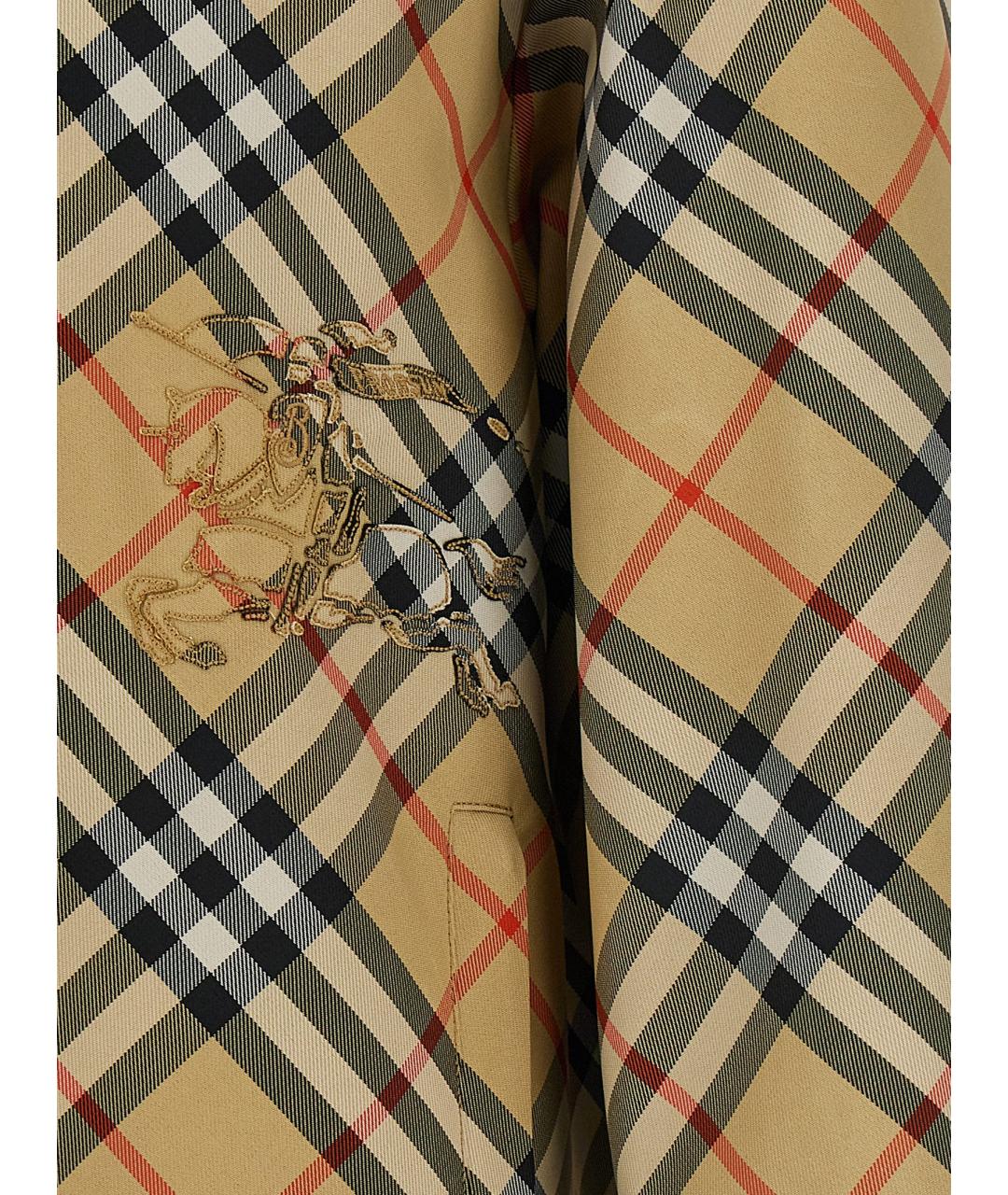 BURBERRY Мульти полиэстеровая куртка, фото 5