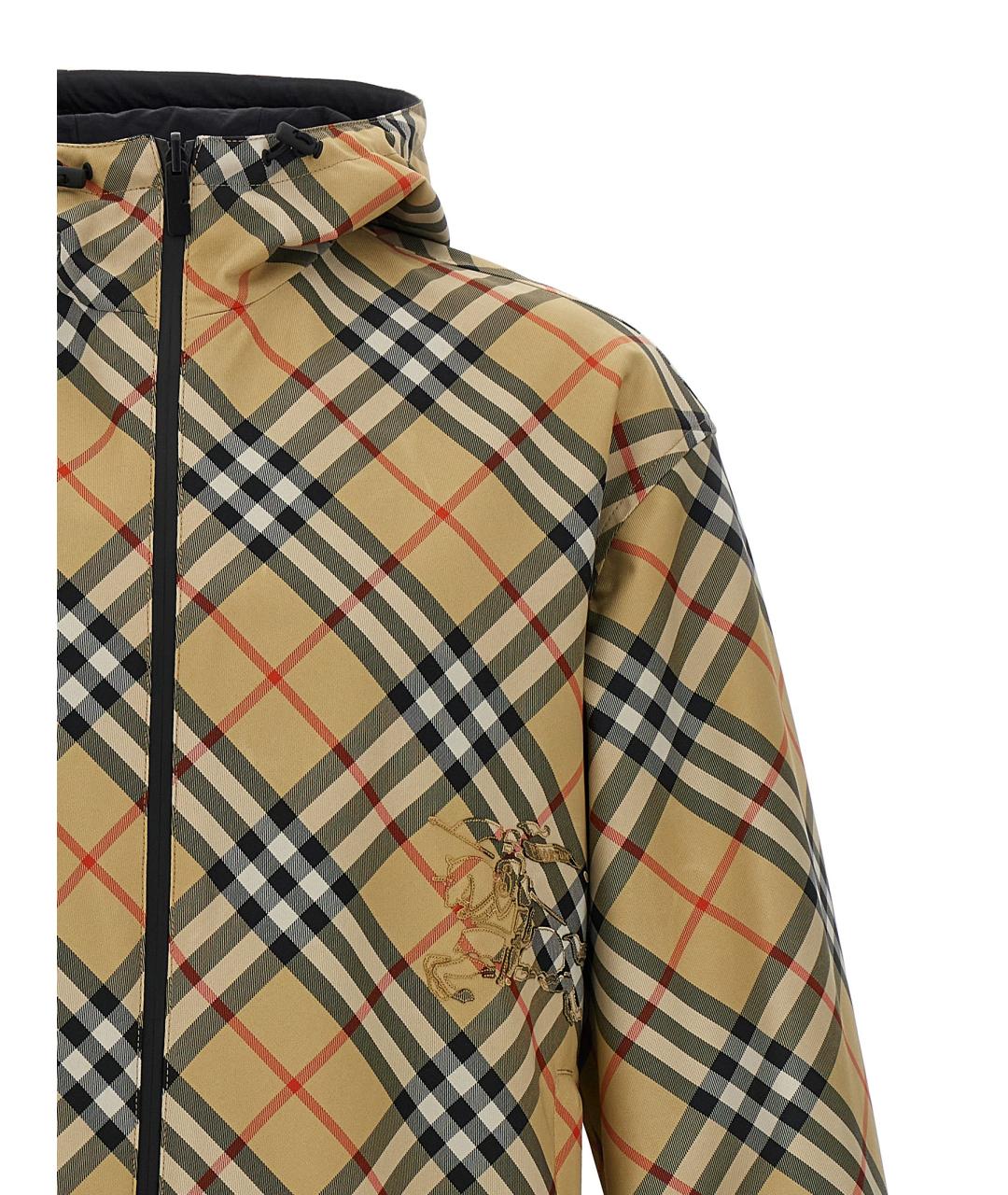 BURBERRY Мульти полиэстеровая куртка, фото 4