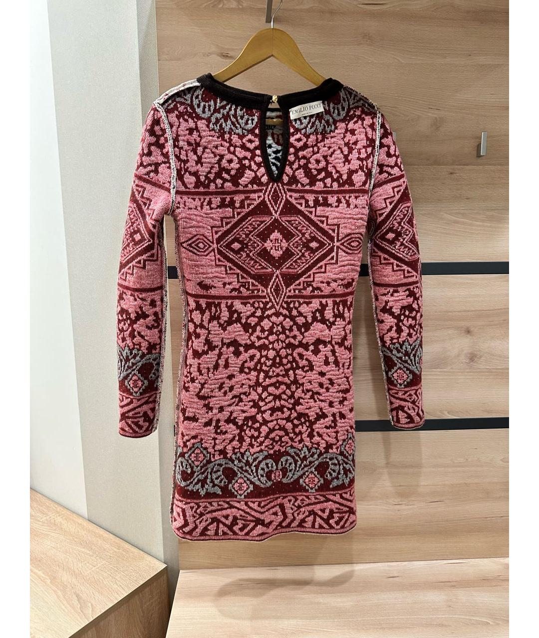 EMILIO PUCCI Белое шерстяное повседневное платье, фото 8