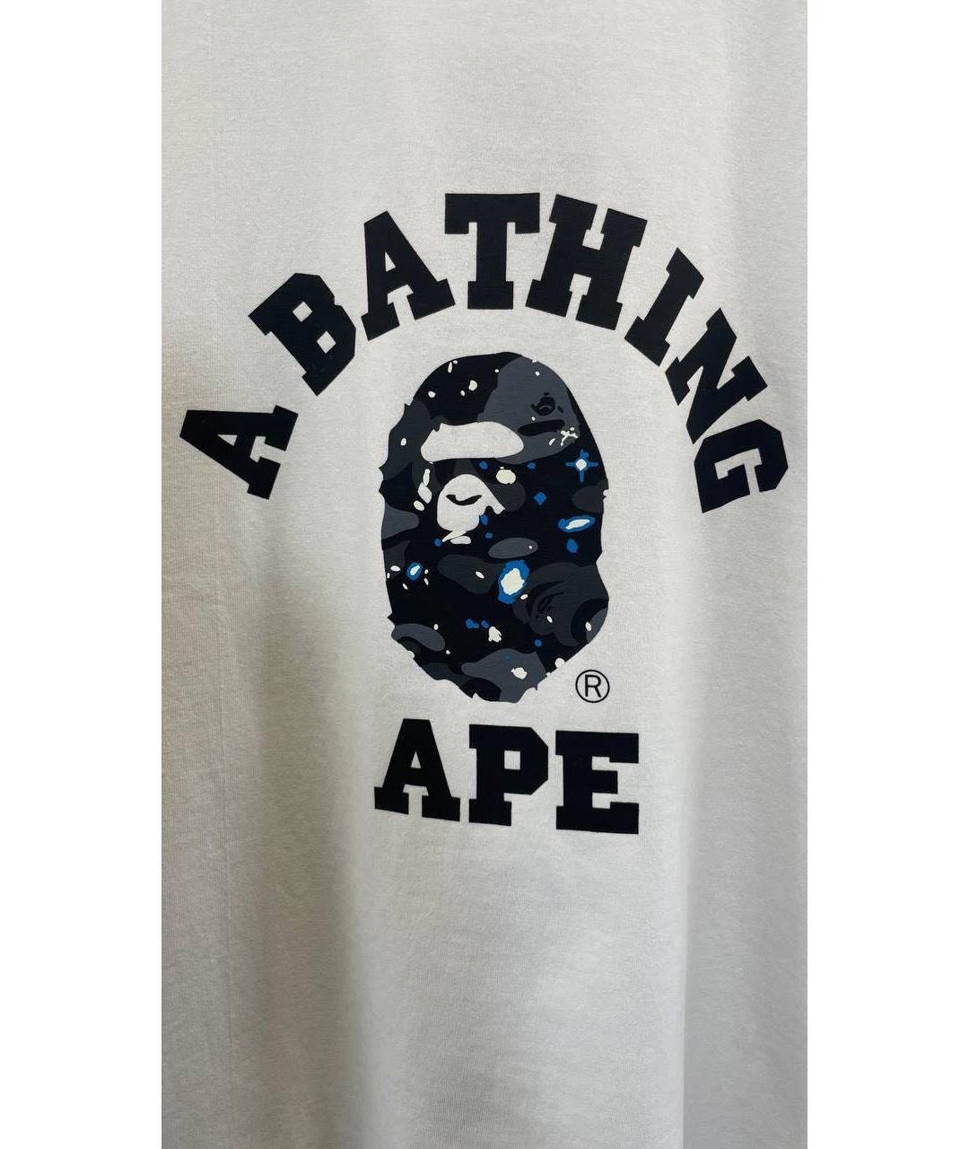 BAPE Белая хлопковая футболка, фото 7