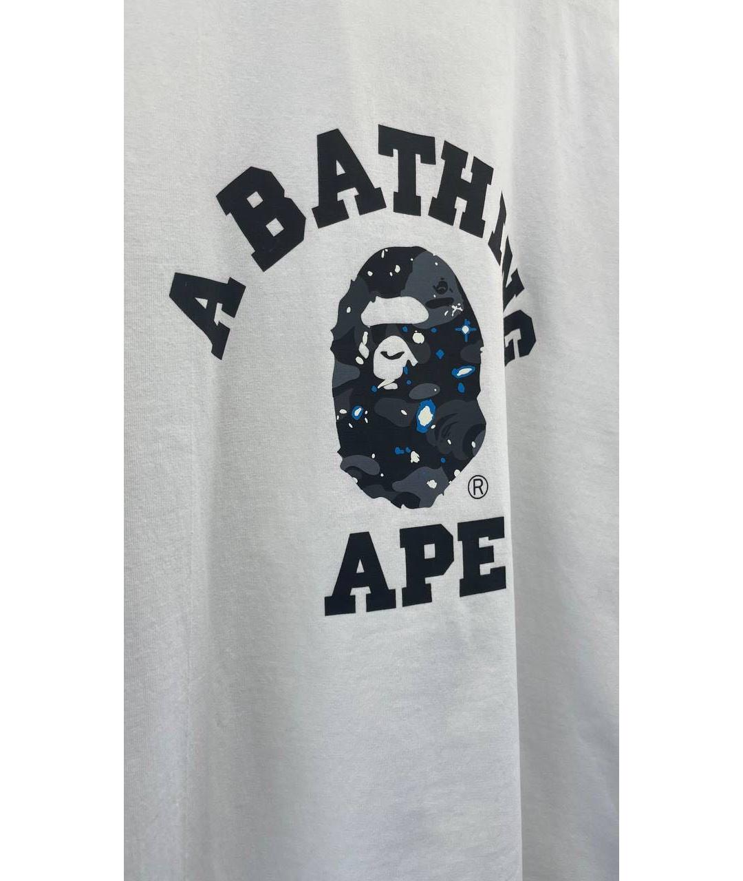 BAPE Белая хлопковая футболка, фото 8