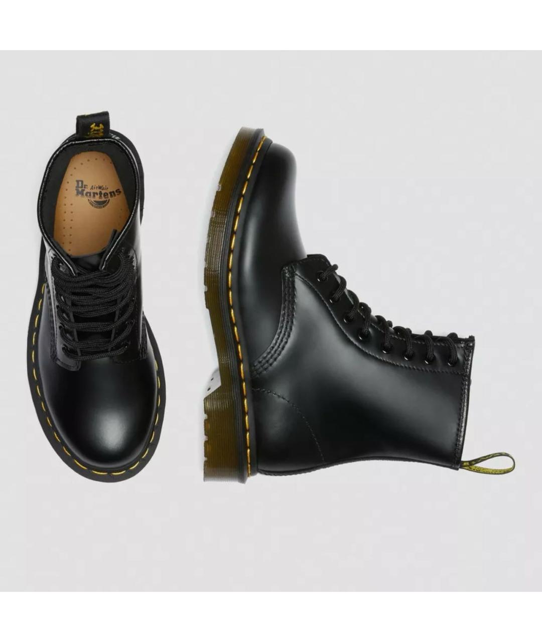 DR. MARTENS Черные кожаные ботинки, фото 4