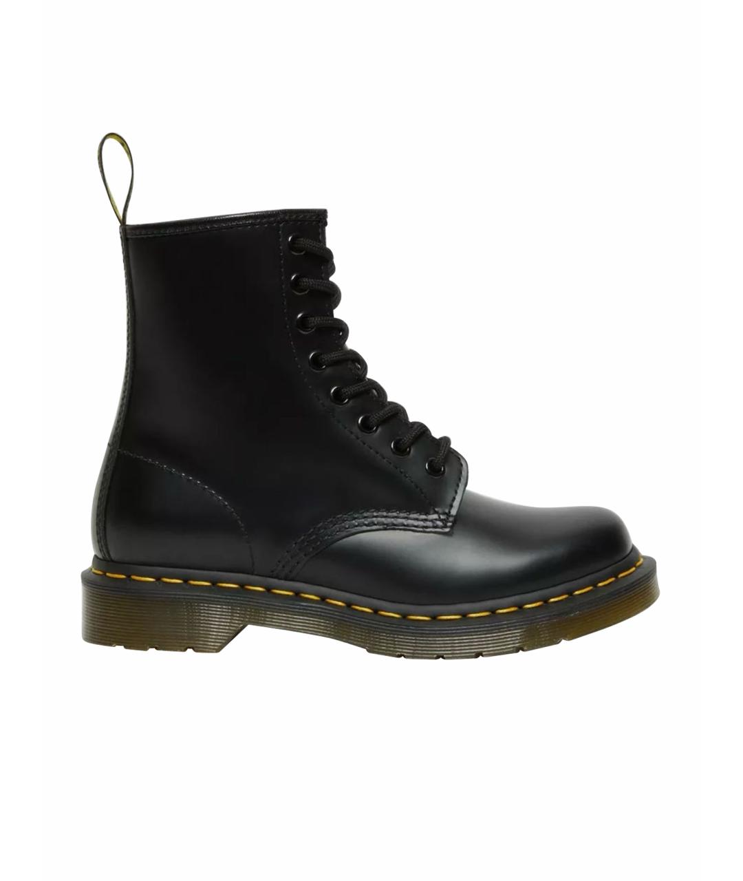 DR. MARTENS Черные кожаные ботинки, фото 1