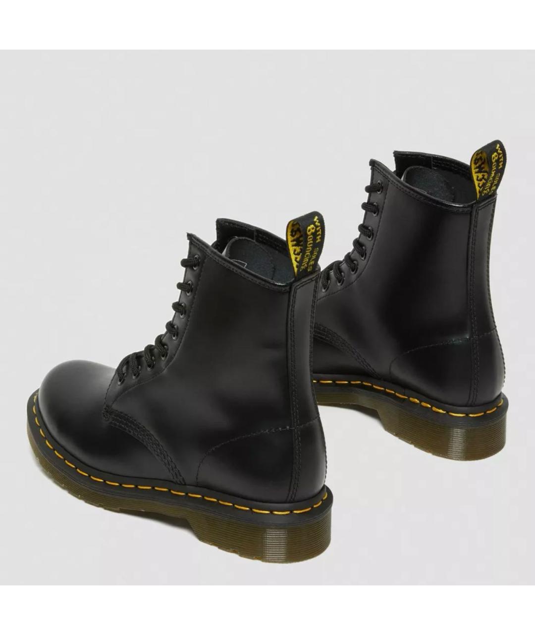 DR. MARTENS Черные кожаные ботинки, фото 5