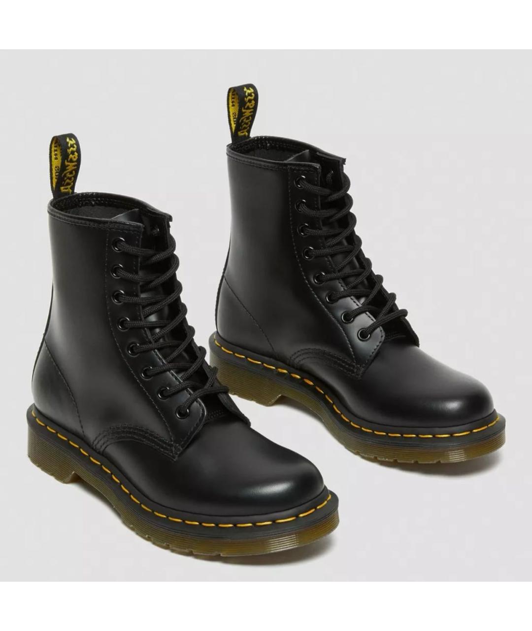 DR. MARTENS Черные кожаные ботинки, фото 3