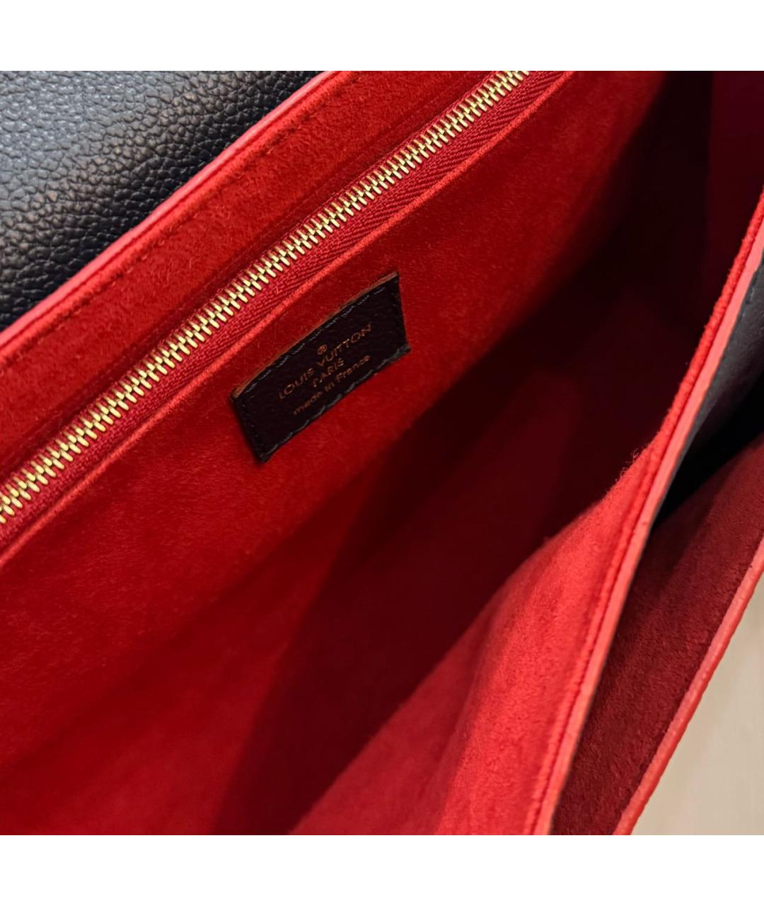 LOUIS VUITTON Темно-синяя кожаная сумка через плечо, фото 7