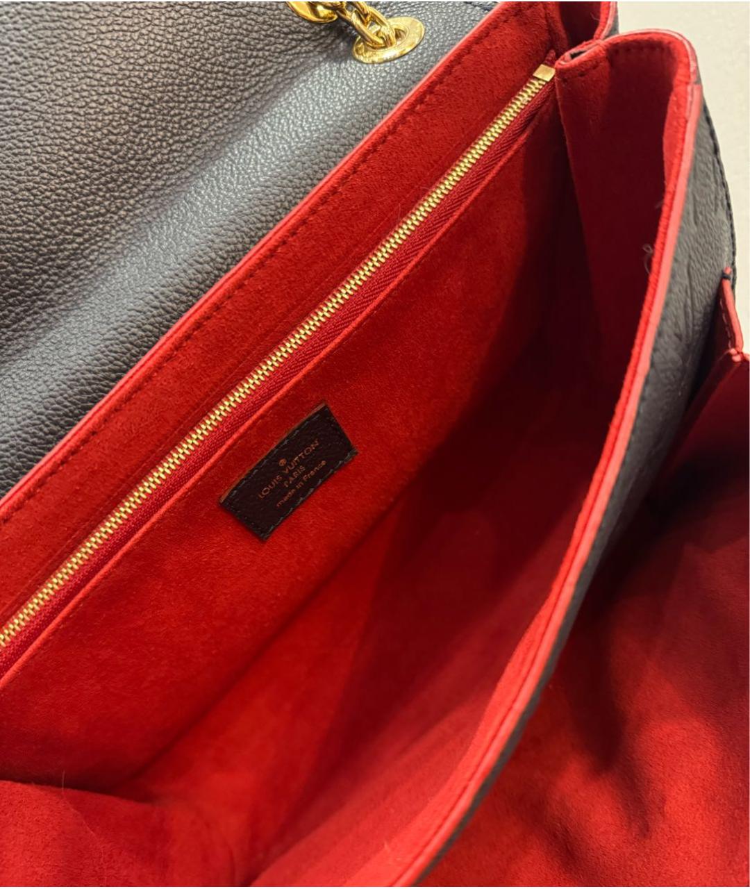 LOUIS VUITTON Темно-синяя кожаная сумка через плечо, фото 4