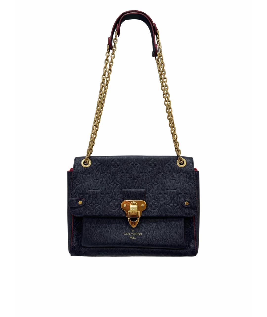 LOUIS VUITTON Темно-синяя кожаная сумка через плечо, фото 1