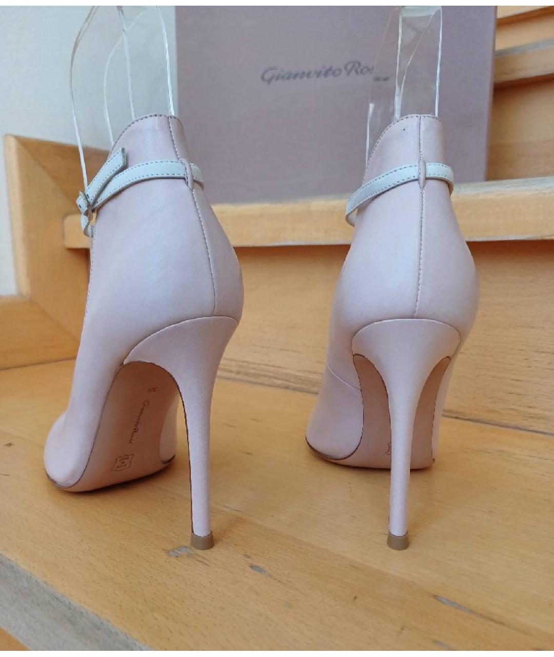 GIANVITO ROSSI Розовые кожаные туфли, фото 7