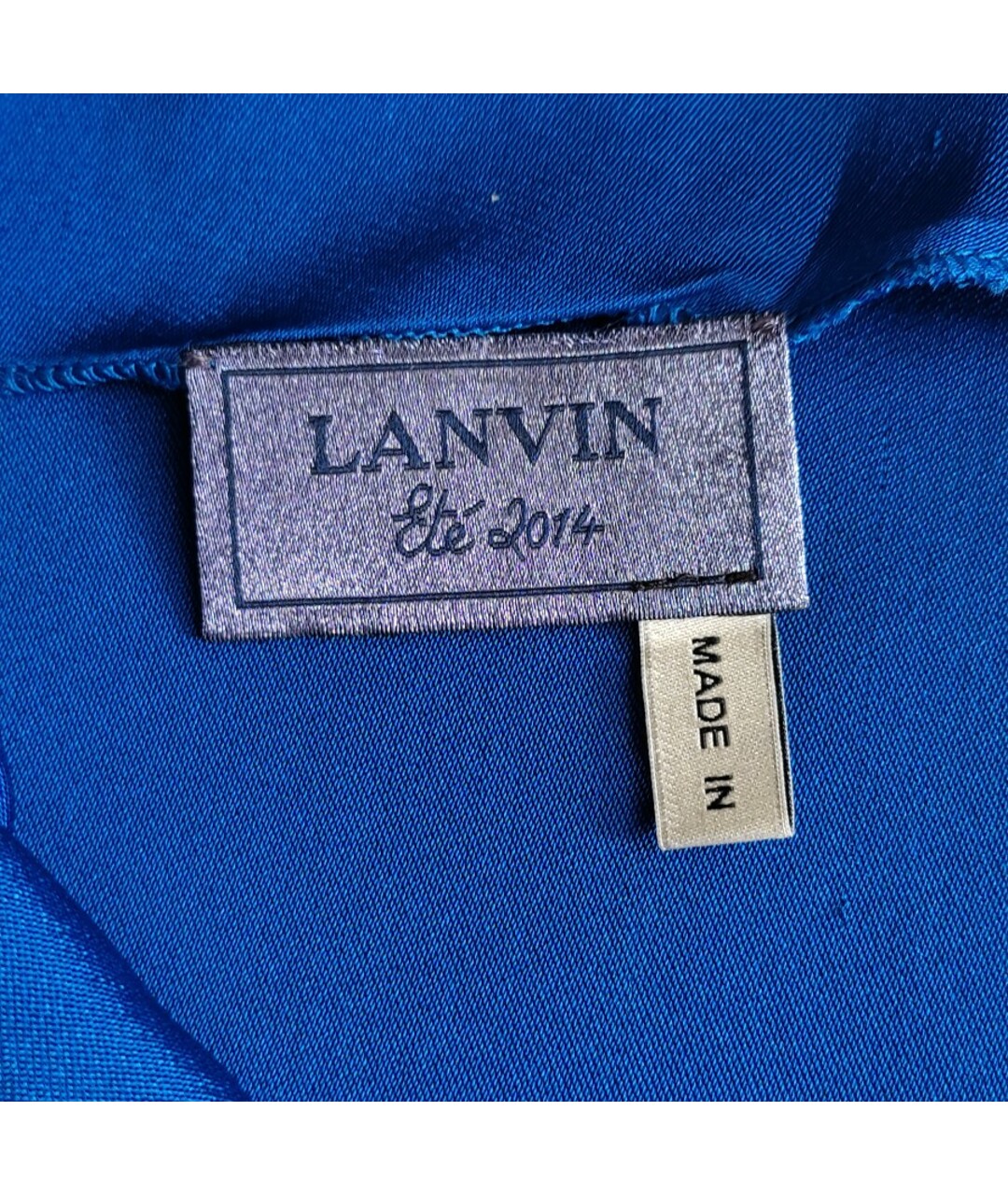 LANVIN Синяя майка, фото 4