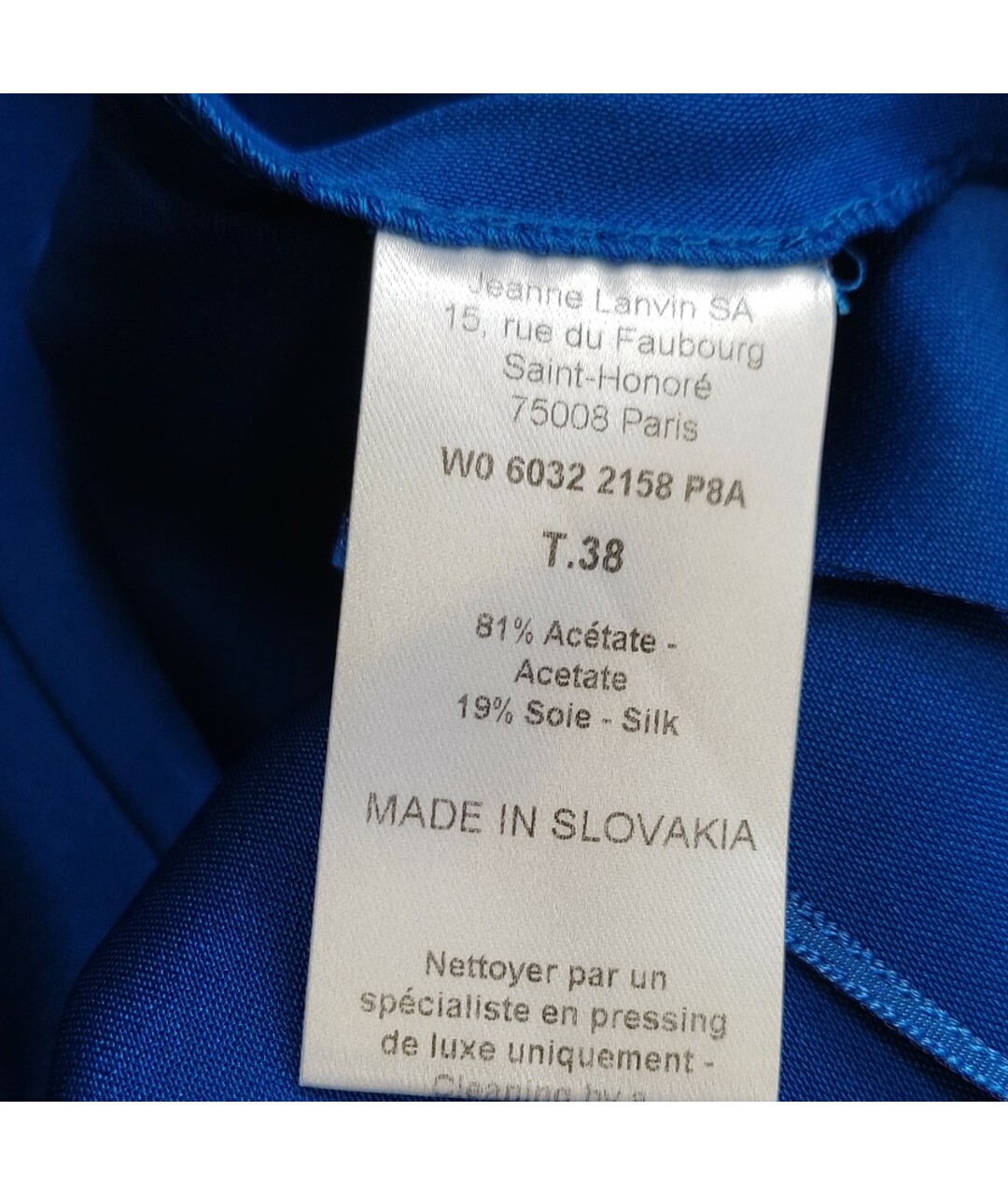 LANVIN Синяя майка, фото 3