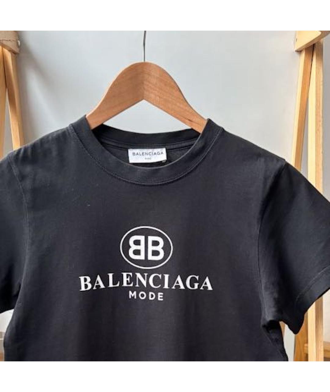 BALENCIAGA Хлопковая футболка, фото 3