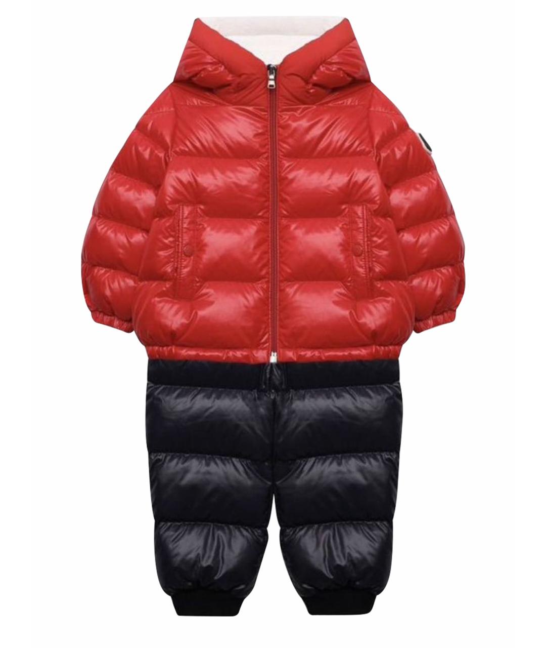 MONCLER Красный комбинезон, фото 1