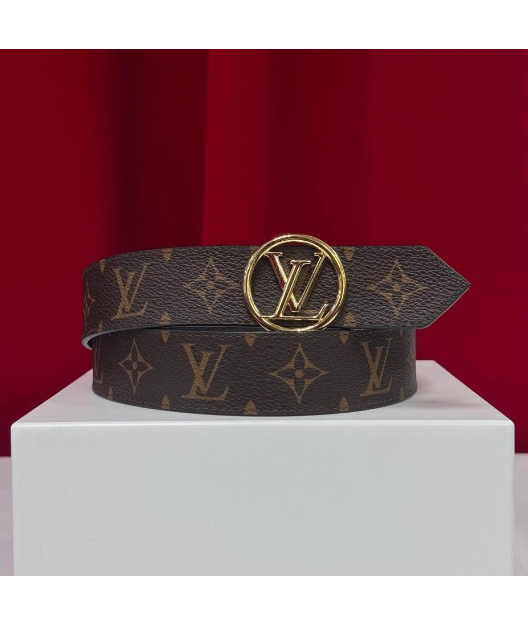 LOUIS VUITTON Коричневый ремень, фото 4