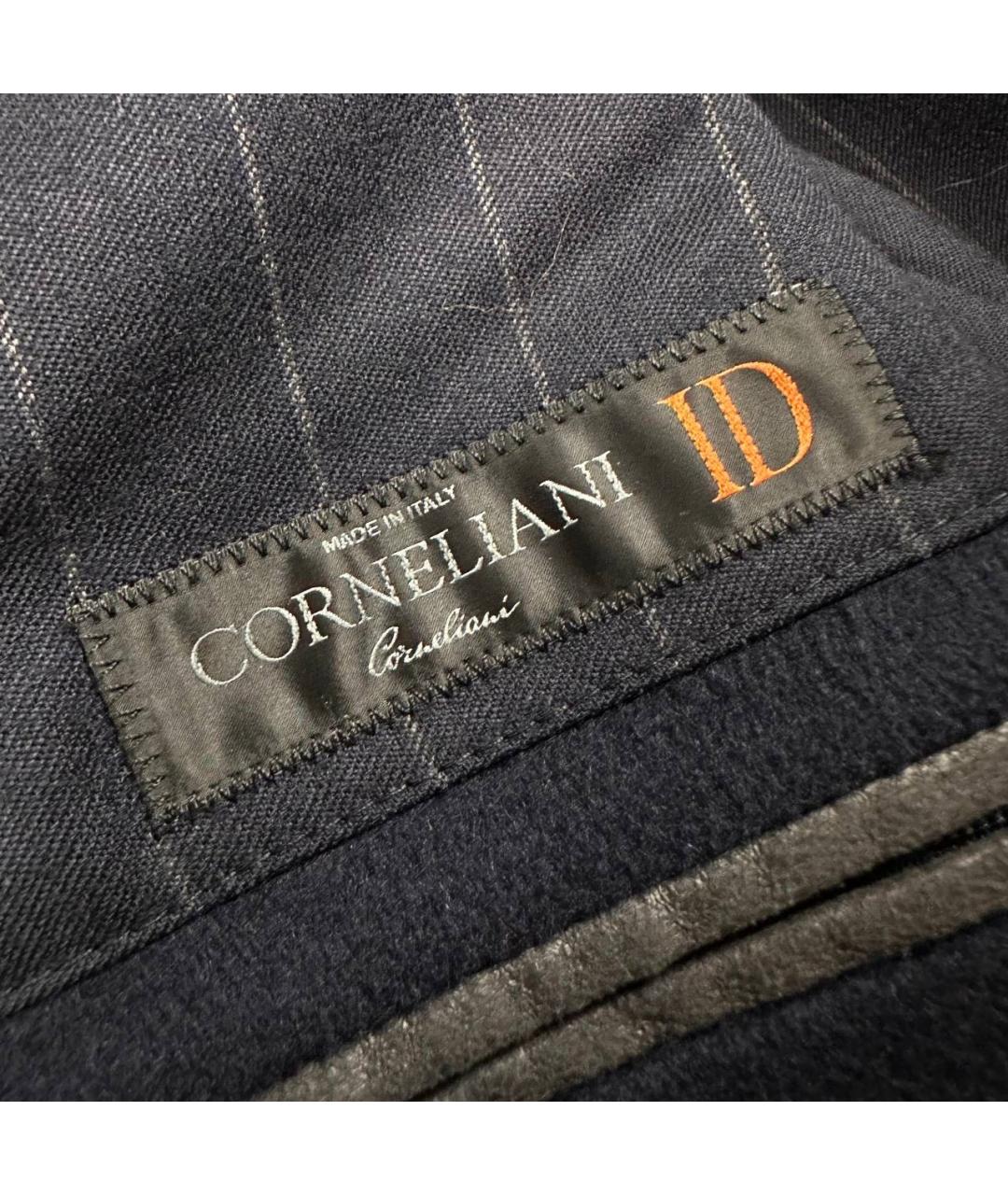 CORNELIANI Темно-синее шерстяное пальто, фото 5