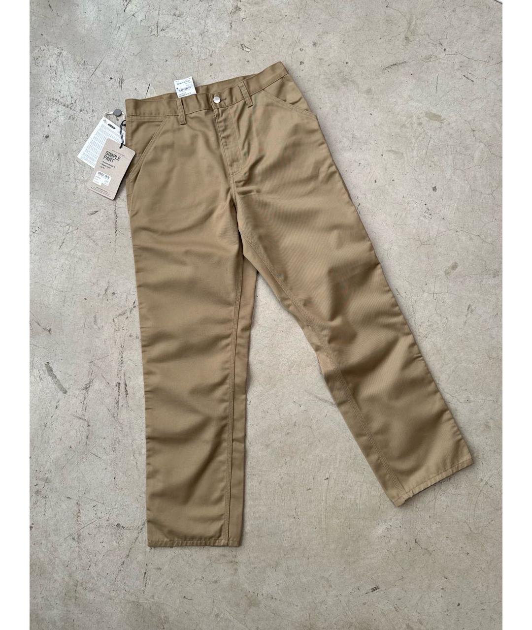 CARHARTT WIP Горчичные повседневные брюки, фото 7