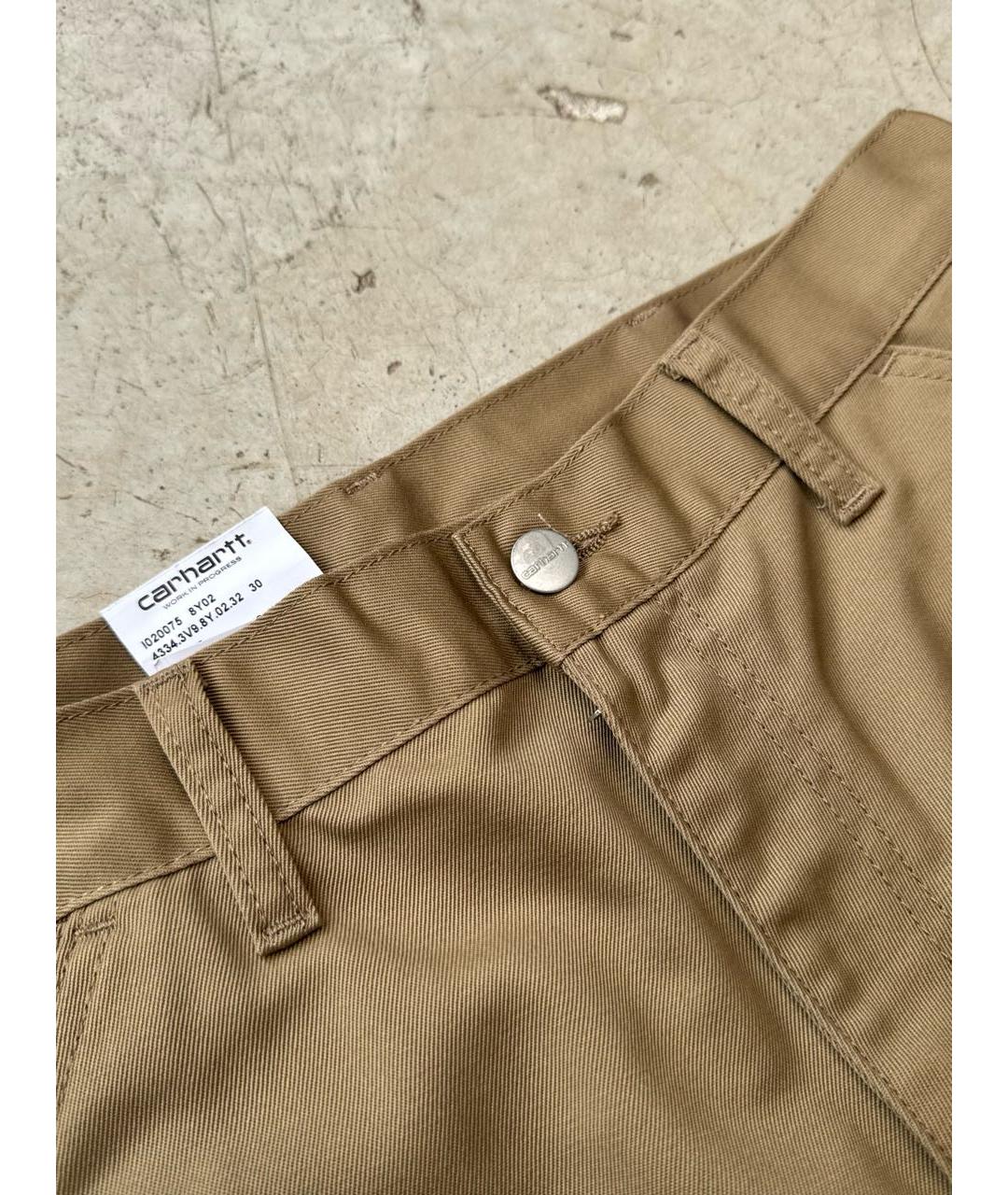 CARHARTT WIP Горчичные повседневные брюки, фото 5