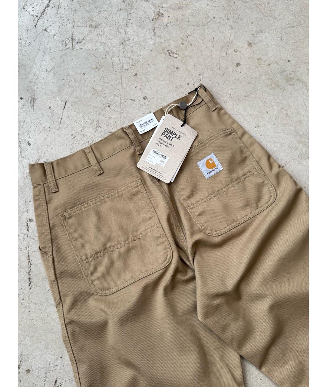 CARHARTT WIP Горчичные повседневные брюки, фото 2