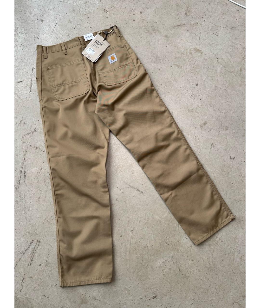 CARHARTT WIP Горчичные повседневные брюки, фото 3
