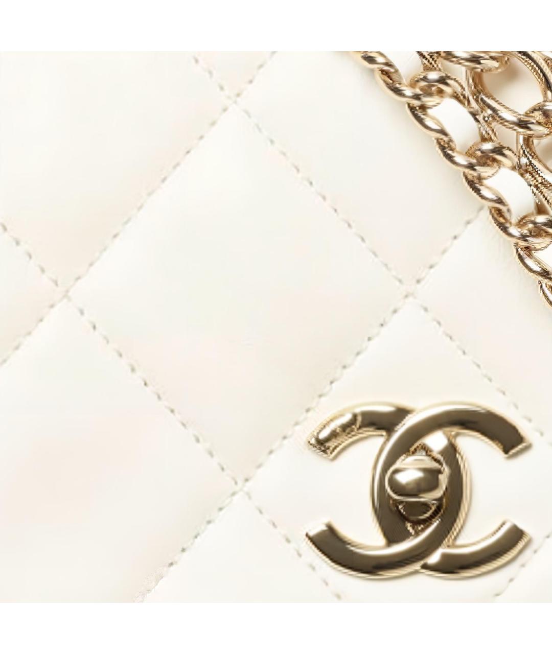 CHANEL Белая сумка через плечо, фото 4