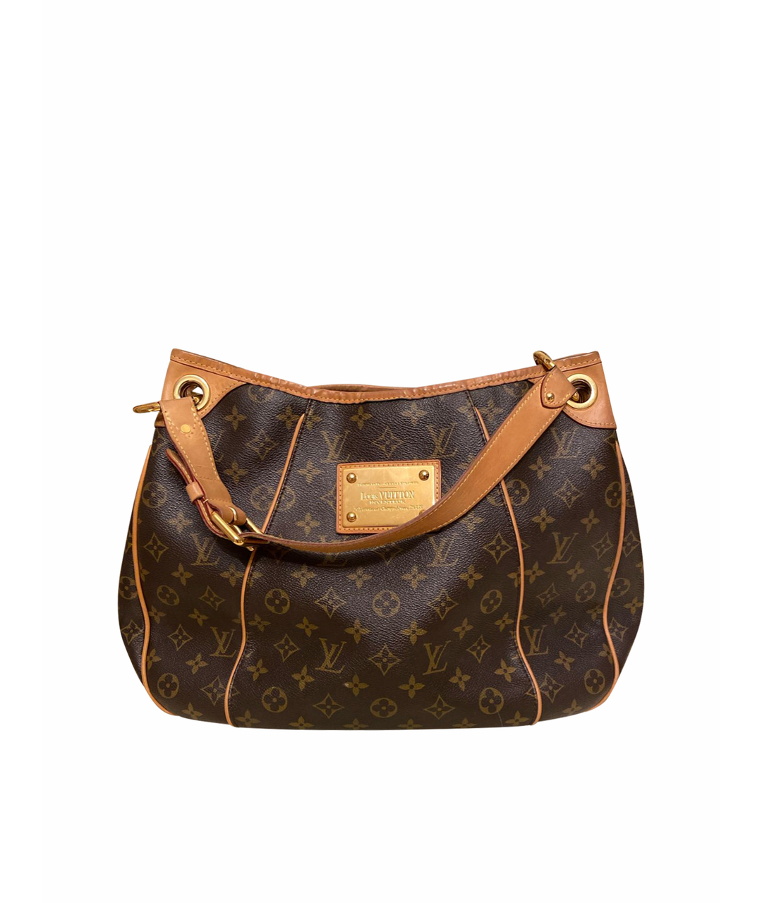 LOUIS VUITTON VINTAGE Коричневая кожаная сумка тоут, фото 1