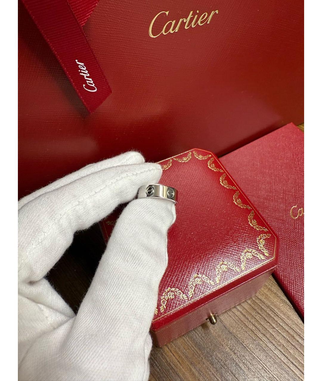 CARTIER Серебряное кольцо из белого золота, фото 8