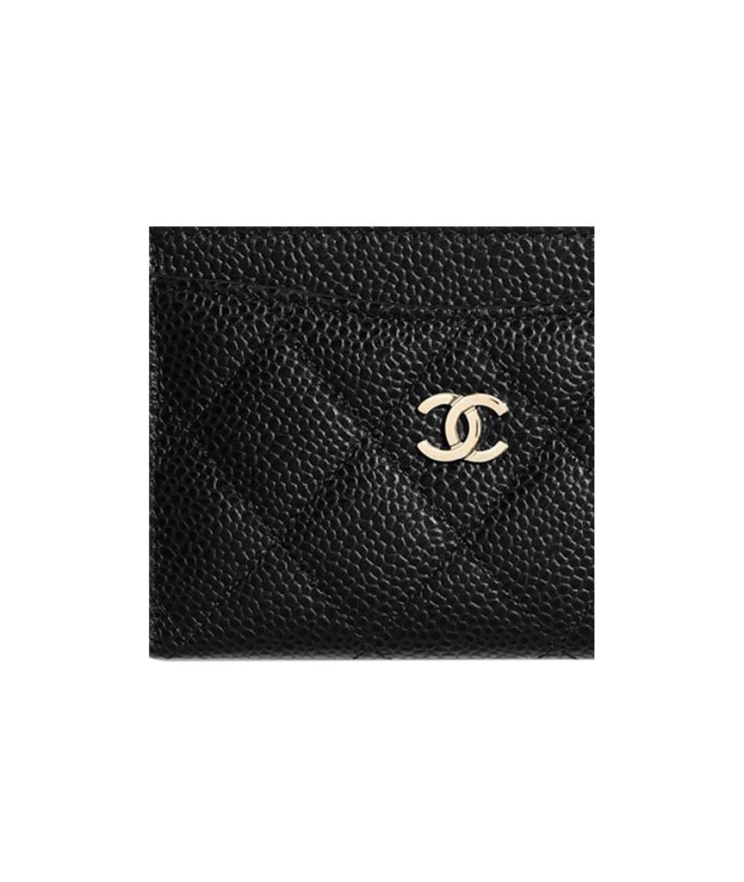 CHANEL Черный кожаный кардхолдер, фото 5