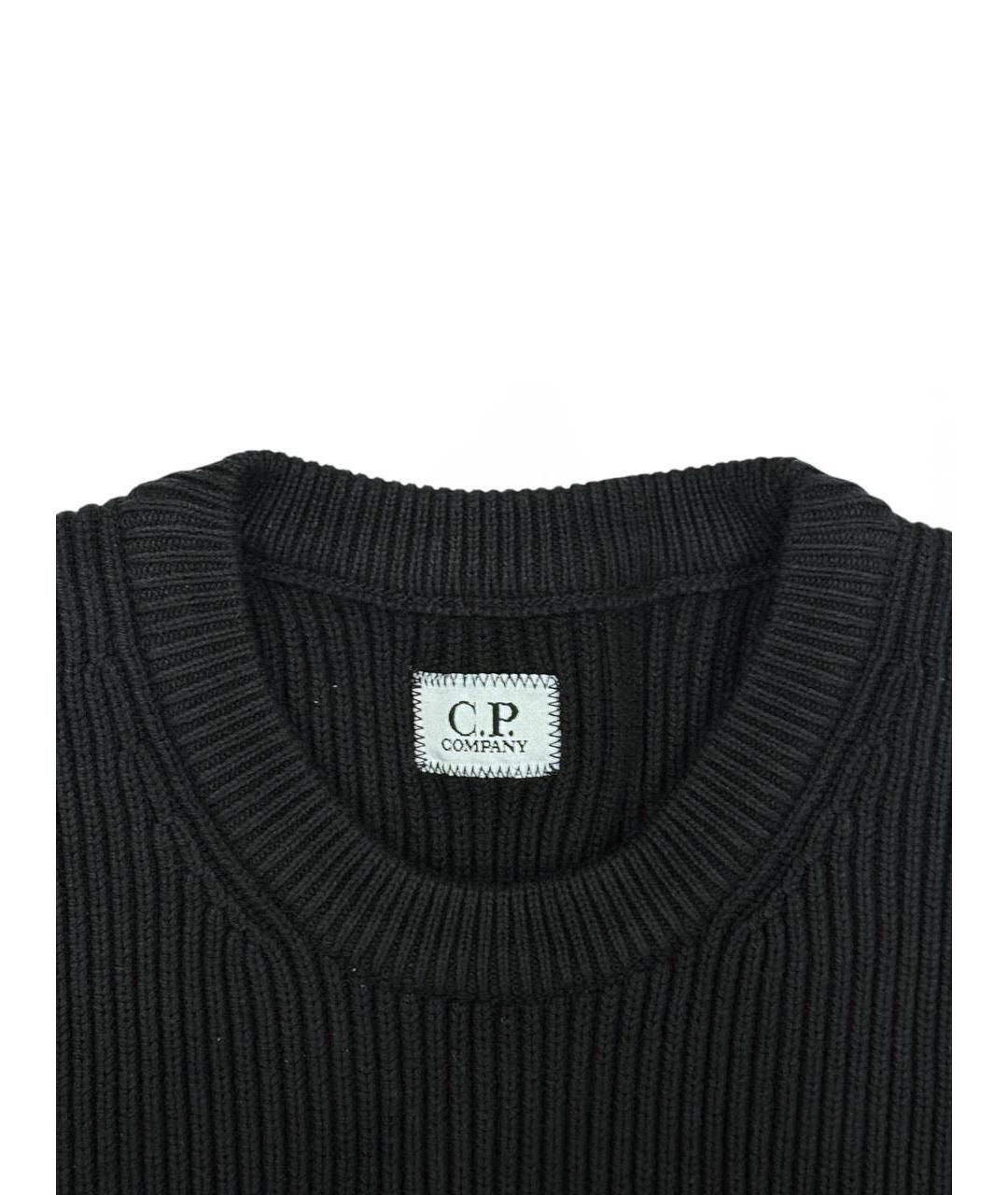 CP COMPANY Черный хлопковый джемпер / свитер, фото 4