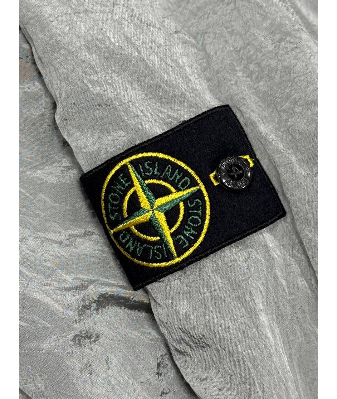 STONE ISLAND Серебряные повседневные брюки, фото 3