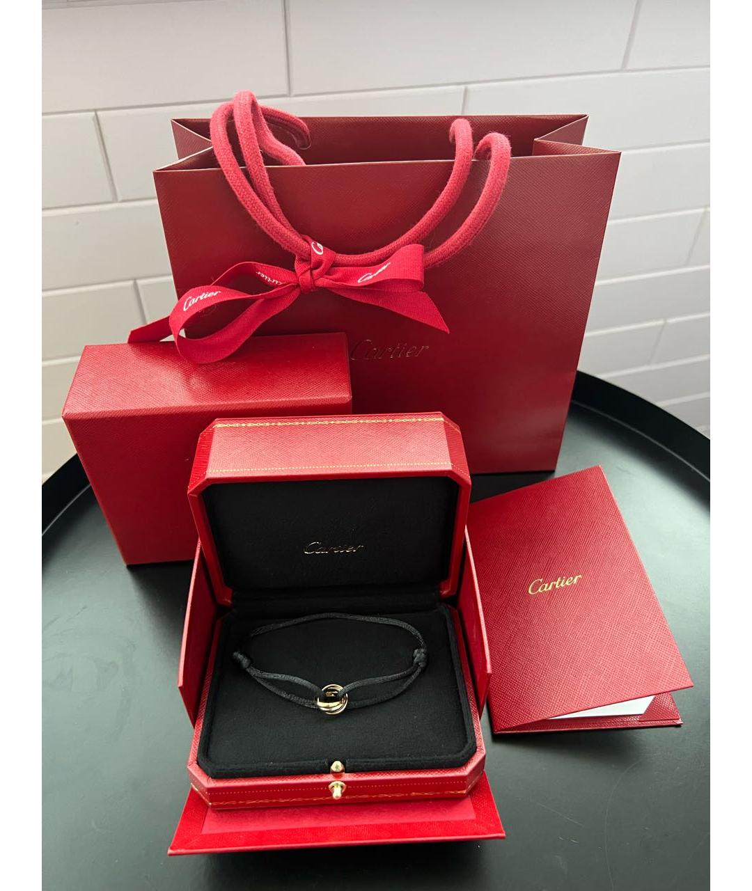 CARTIER Черный браслет из розового золота, фото 2