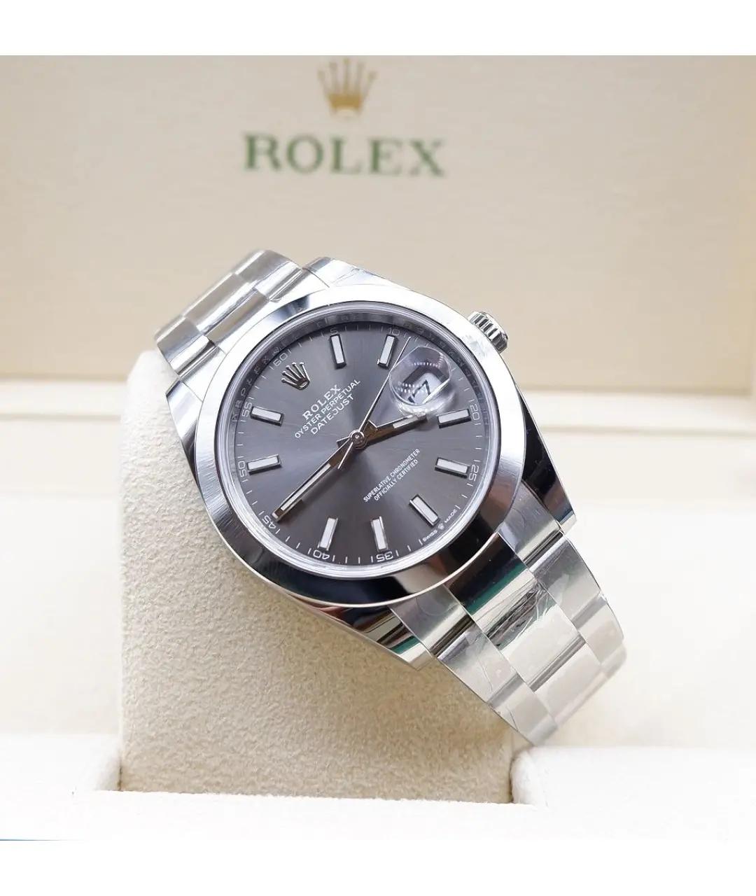 ROLEX Серые часы, фото 4