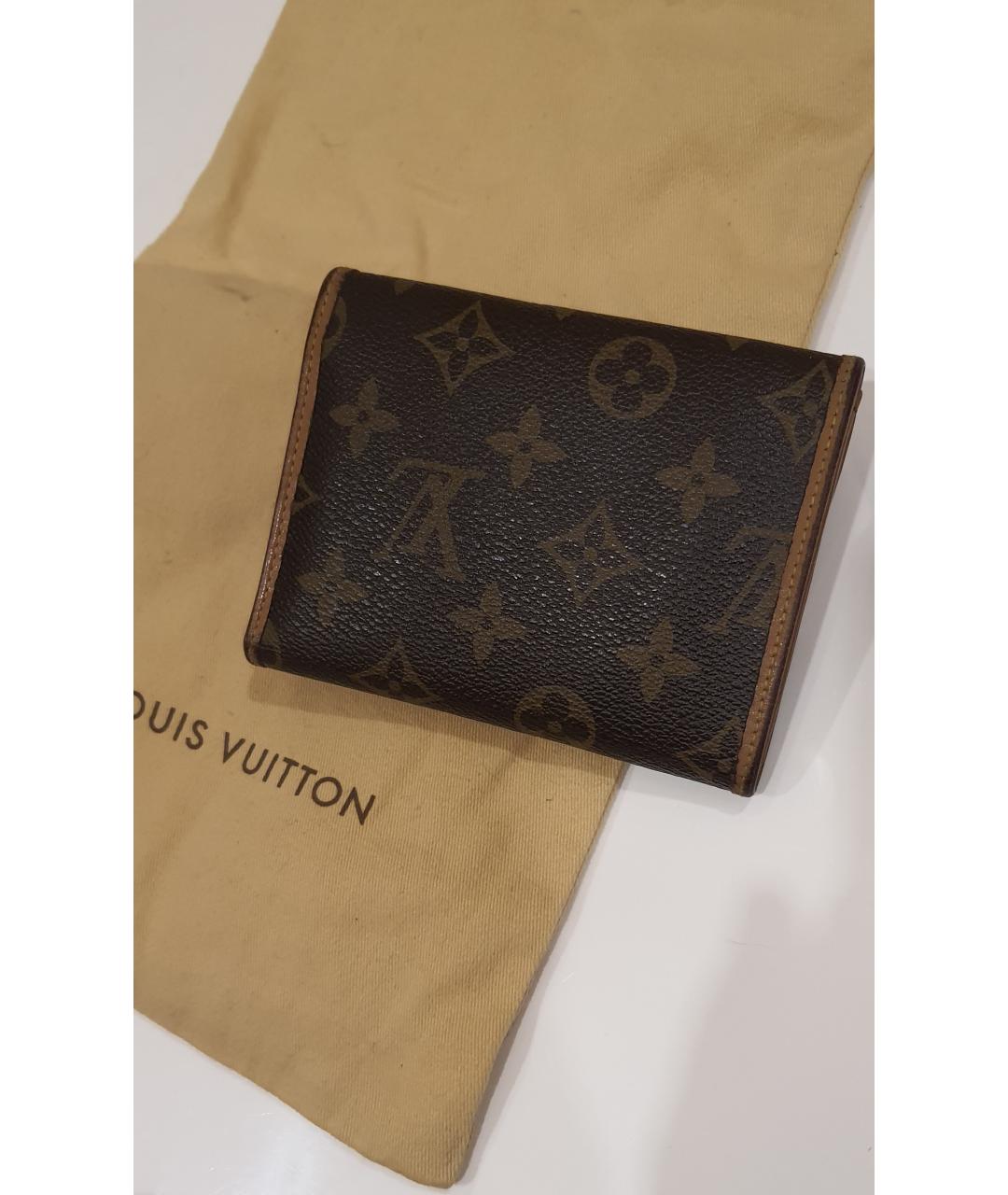 LOUIS VUITTON Коричневый кошелек, фото 7