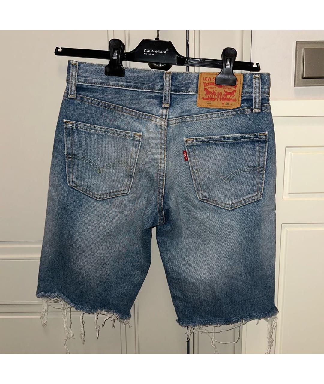 LEVI'S Синие деним шорты, фото 2