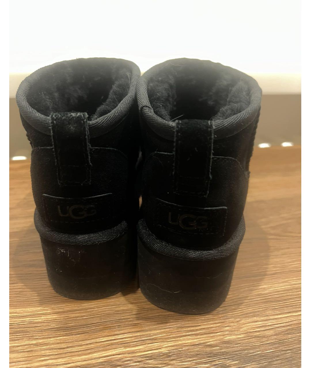 UGG AUSTRALIA Черные замшевые ботинки, фото 4