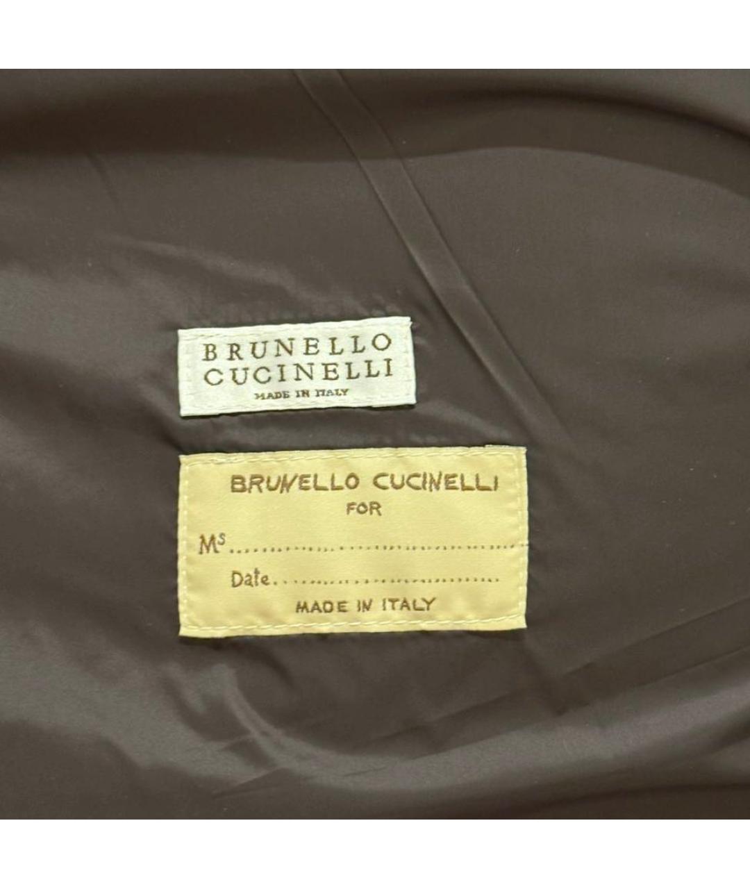 BRUNELLO CUCINELLI Коричневая шерстяная куртка, фото 6