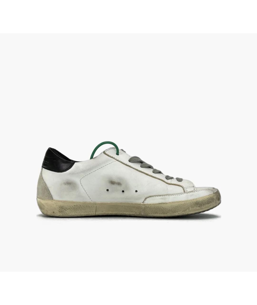 GOLDEN GOOSE DELUXE BRAND Белые кожаные кеды, фото 2