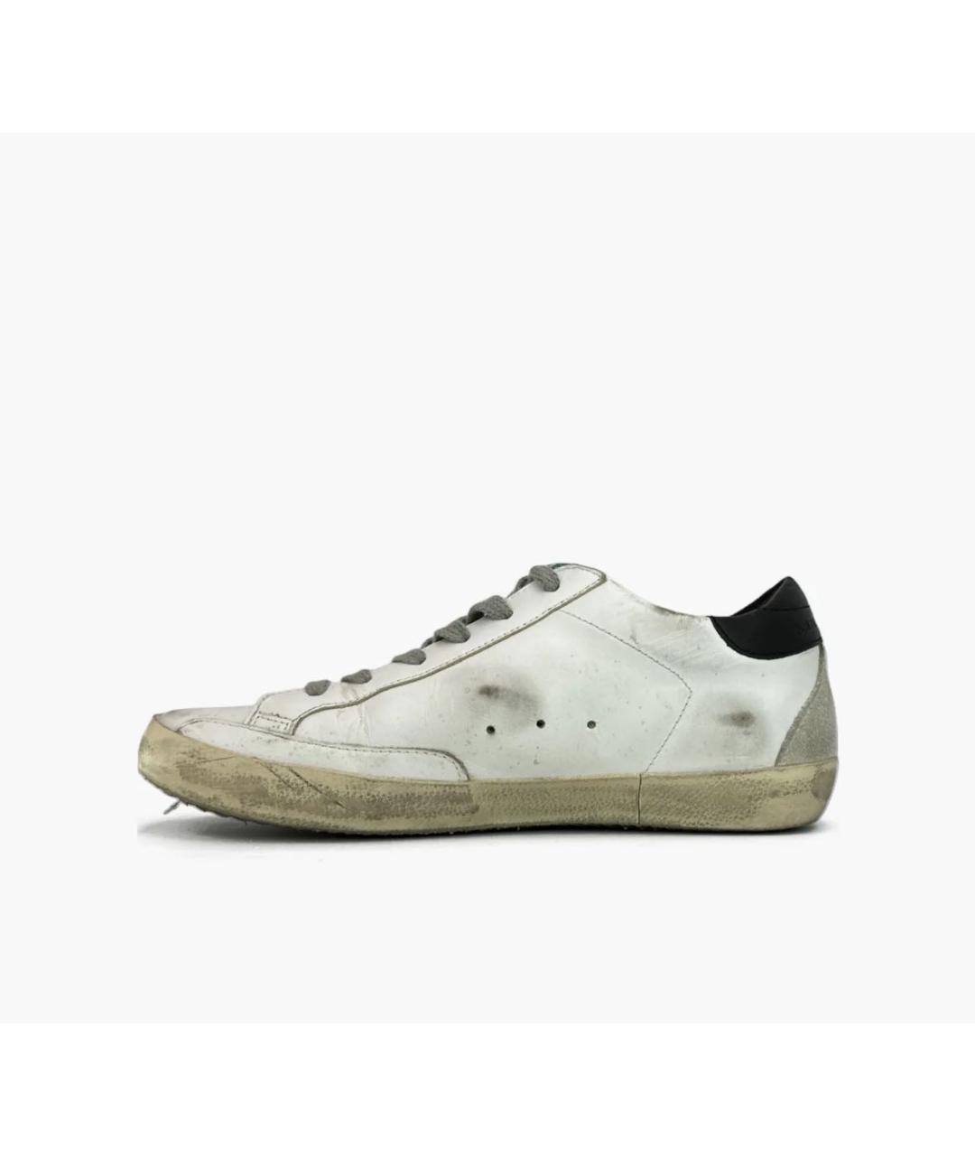 GOLDEN GOOSE DELUXE BRAND Белые кожаные кеды, фото 3