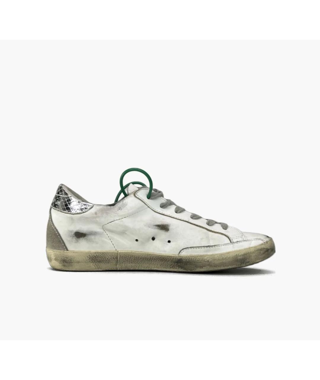 GOLDEN GOOSE DELUXE BRAND Белые кожаные кеды, фото 2