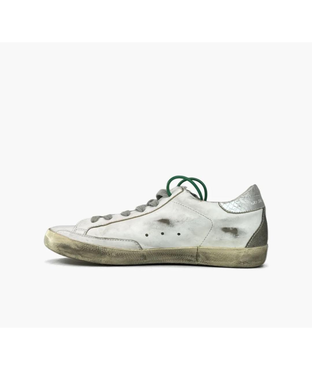 GOLDEN GOOSE DELUXE BRAND Белые кожаные кеды, фото 3