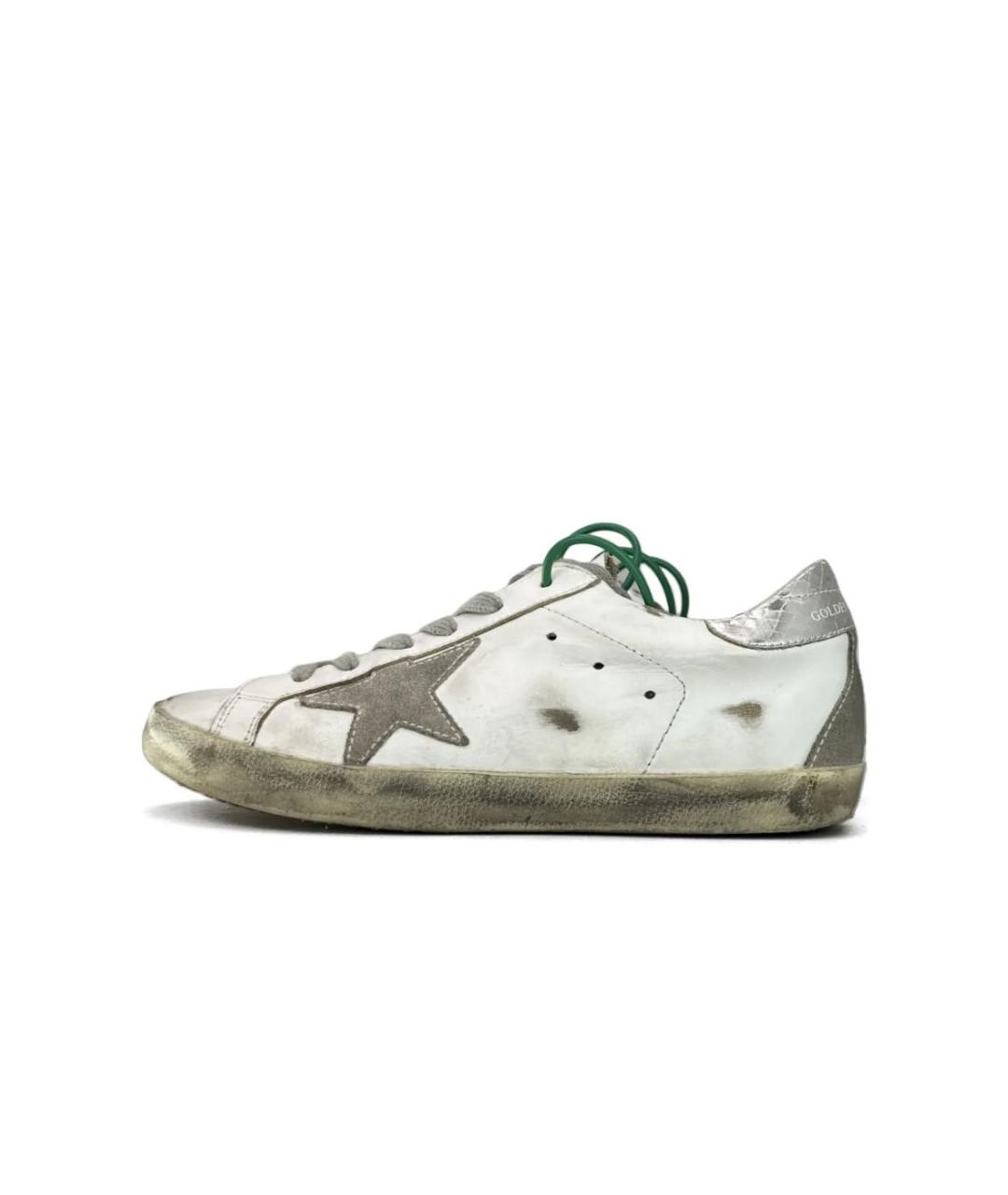 GOLDEN GOOSE DELUXE BRAND Белые кожаные кеды, фото 9