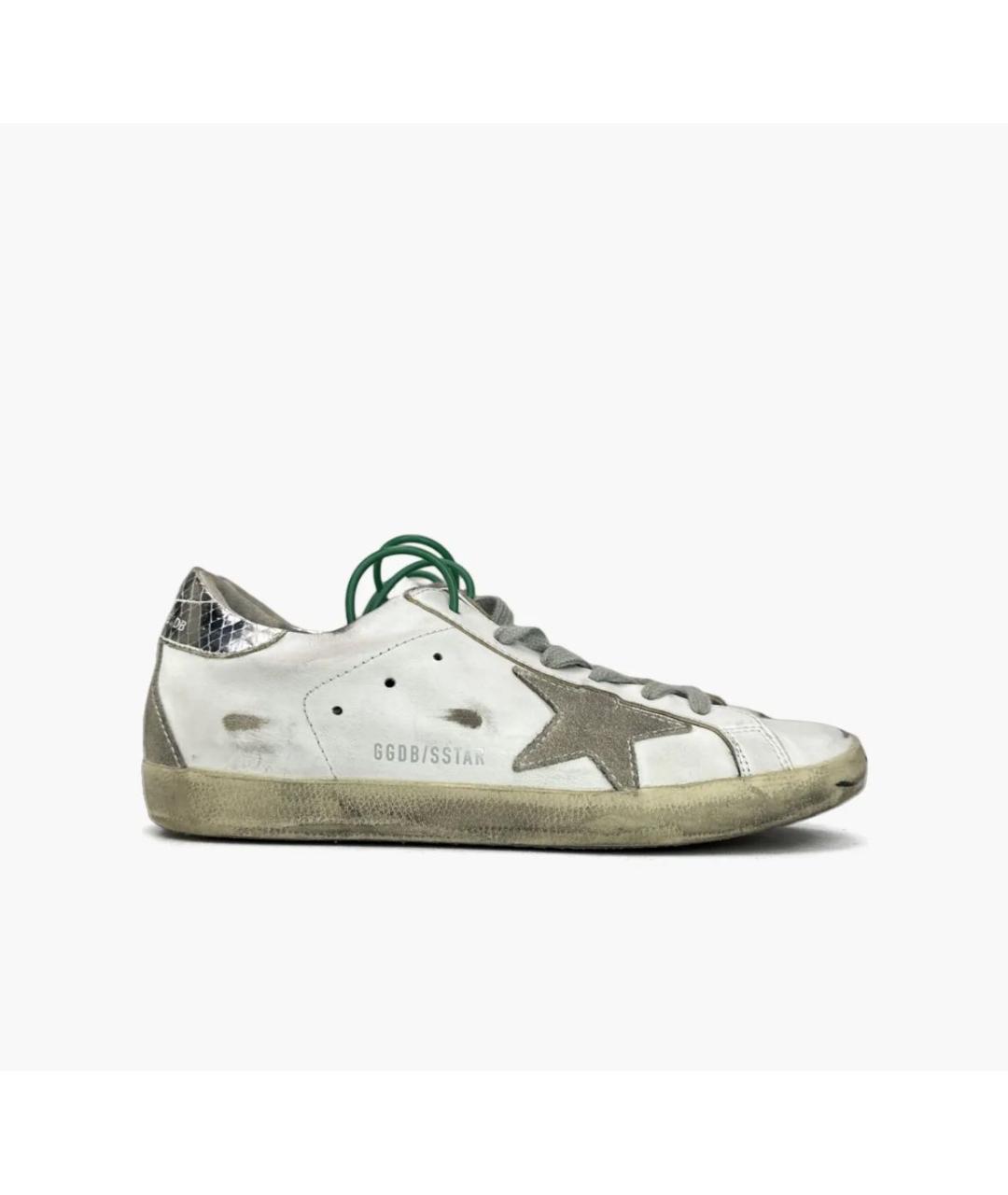 GOLDEN GOOSE DELUXE BRAND Белые кожаные кеды, фото 4