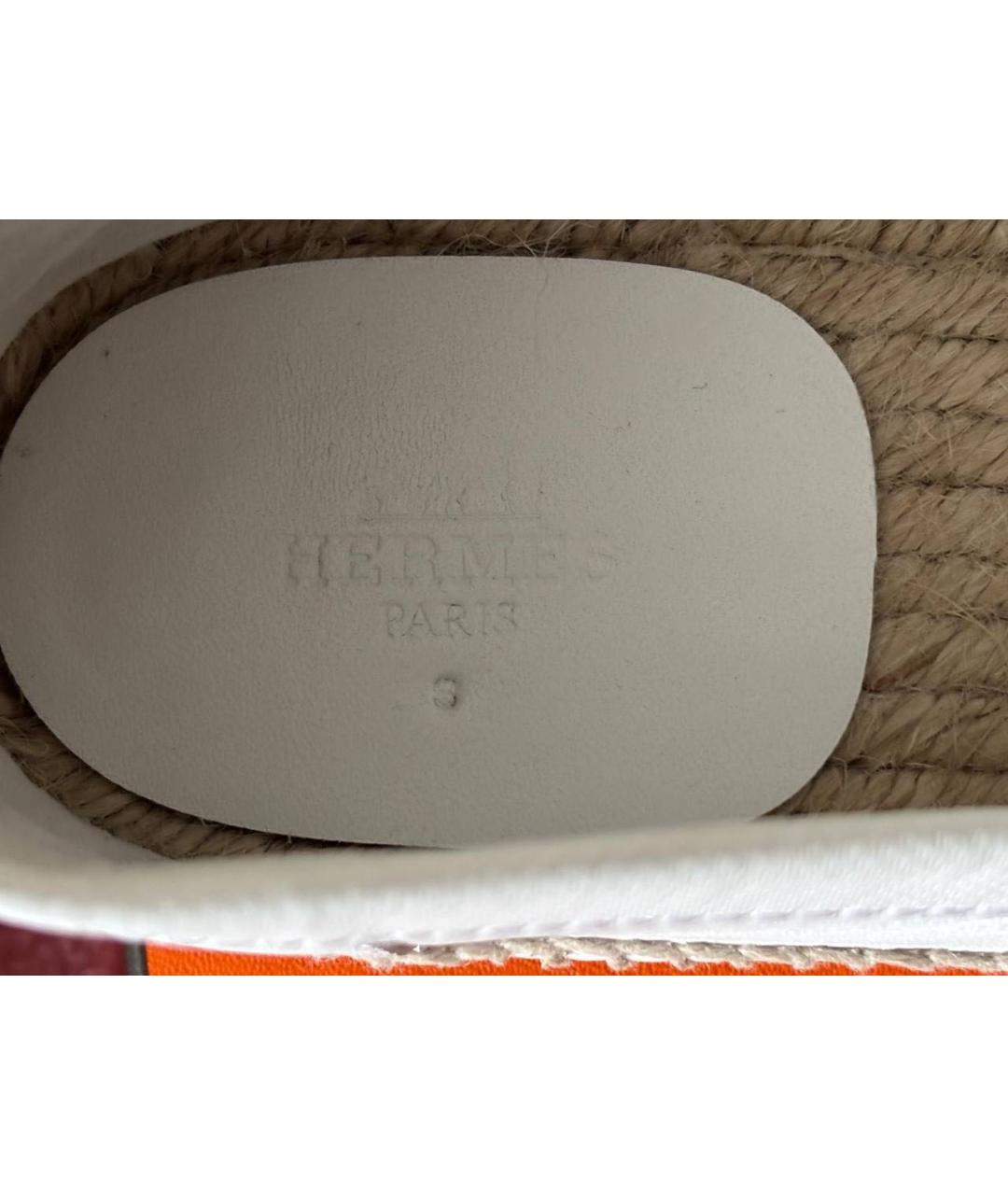 HERMES Белые кожаные лоферы, фото 5