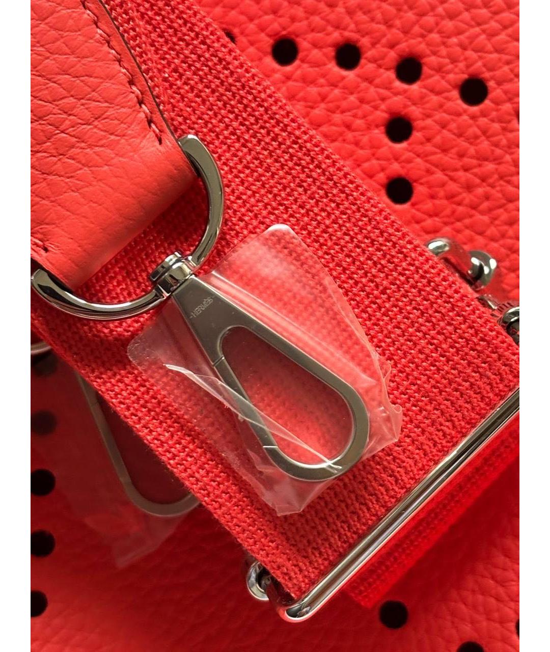 HERMES Коралловая кожаная сумка через плечо, фото 3