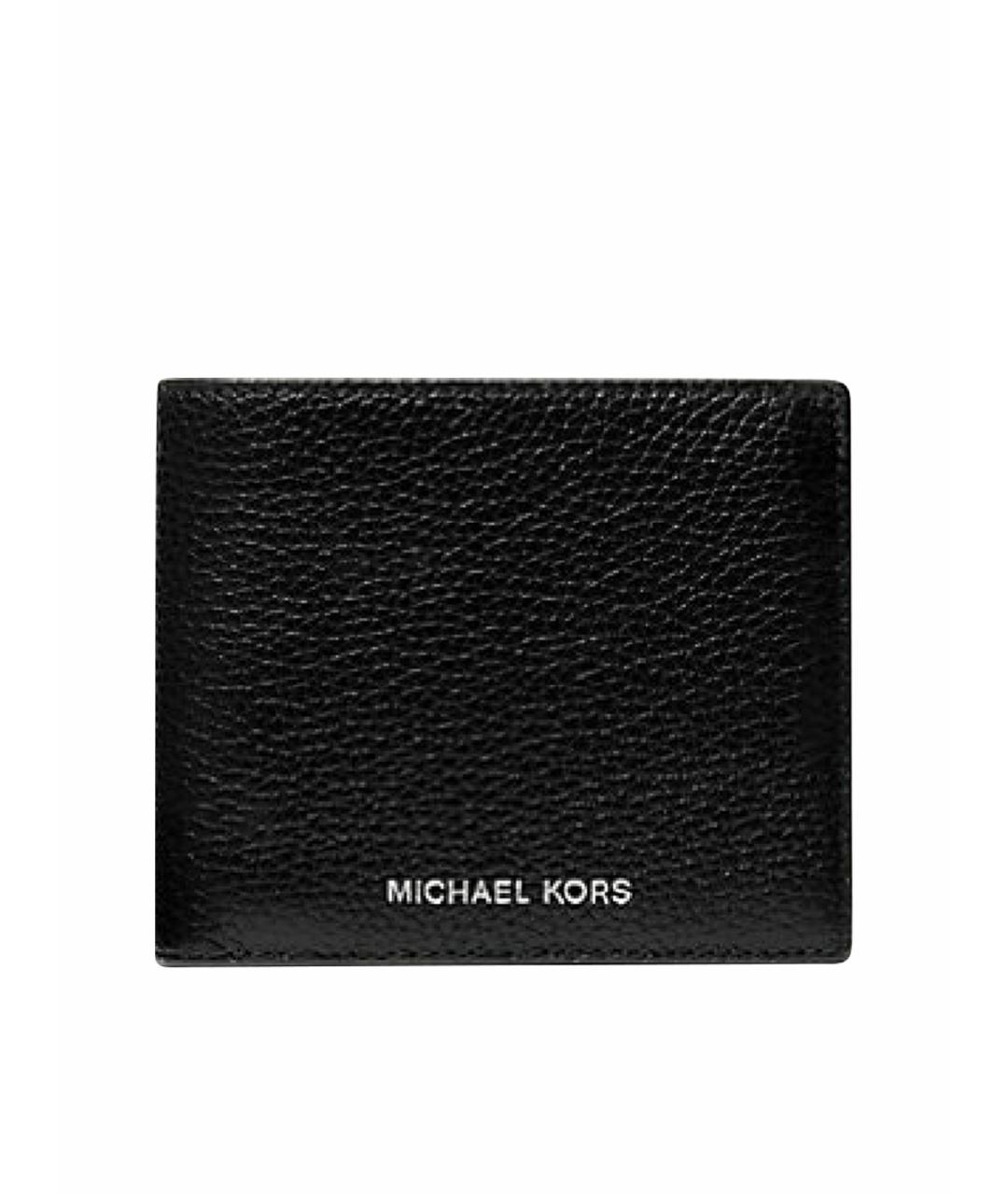 MICHAEL KORS Черный кожаный кошелек, фото 1