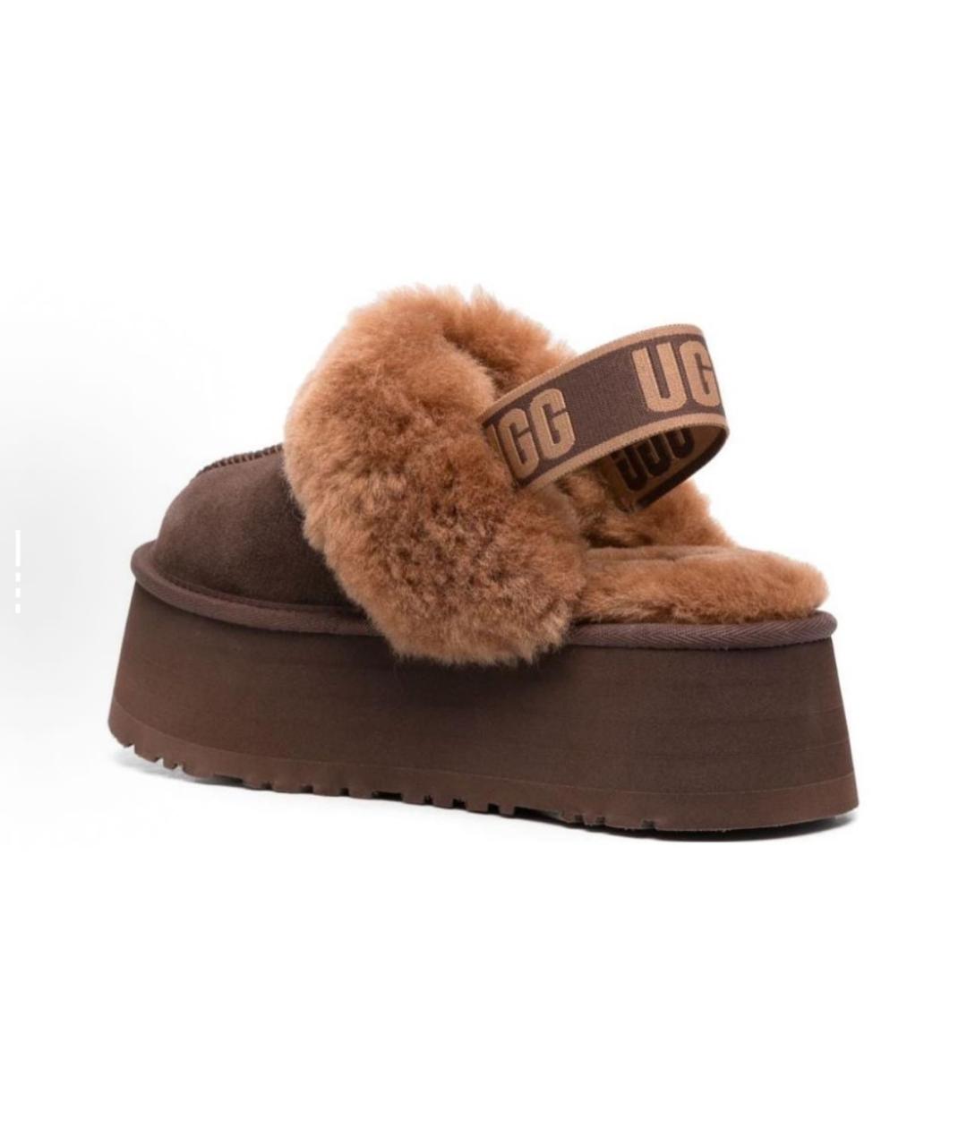 UGG AUSTRALIA Коричневые замшевые ботинки, фото 4