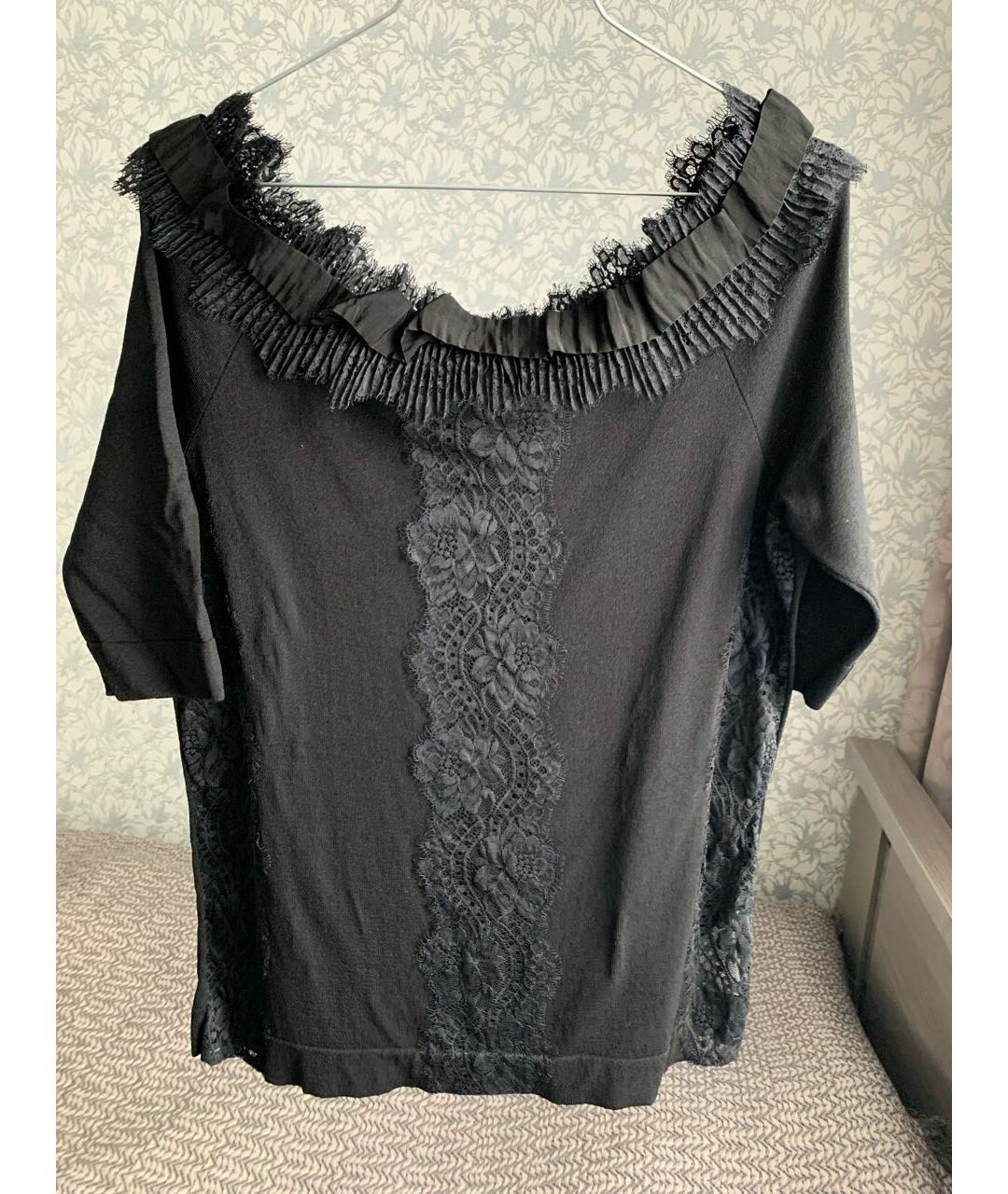 BLUMARINE Черная вискозная рубашка, фото 6