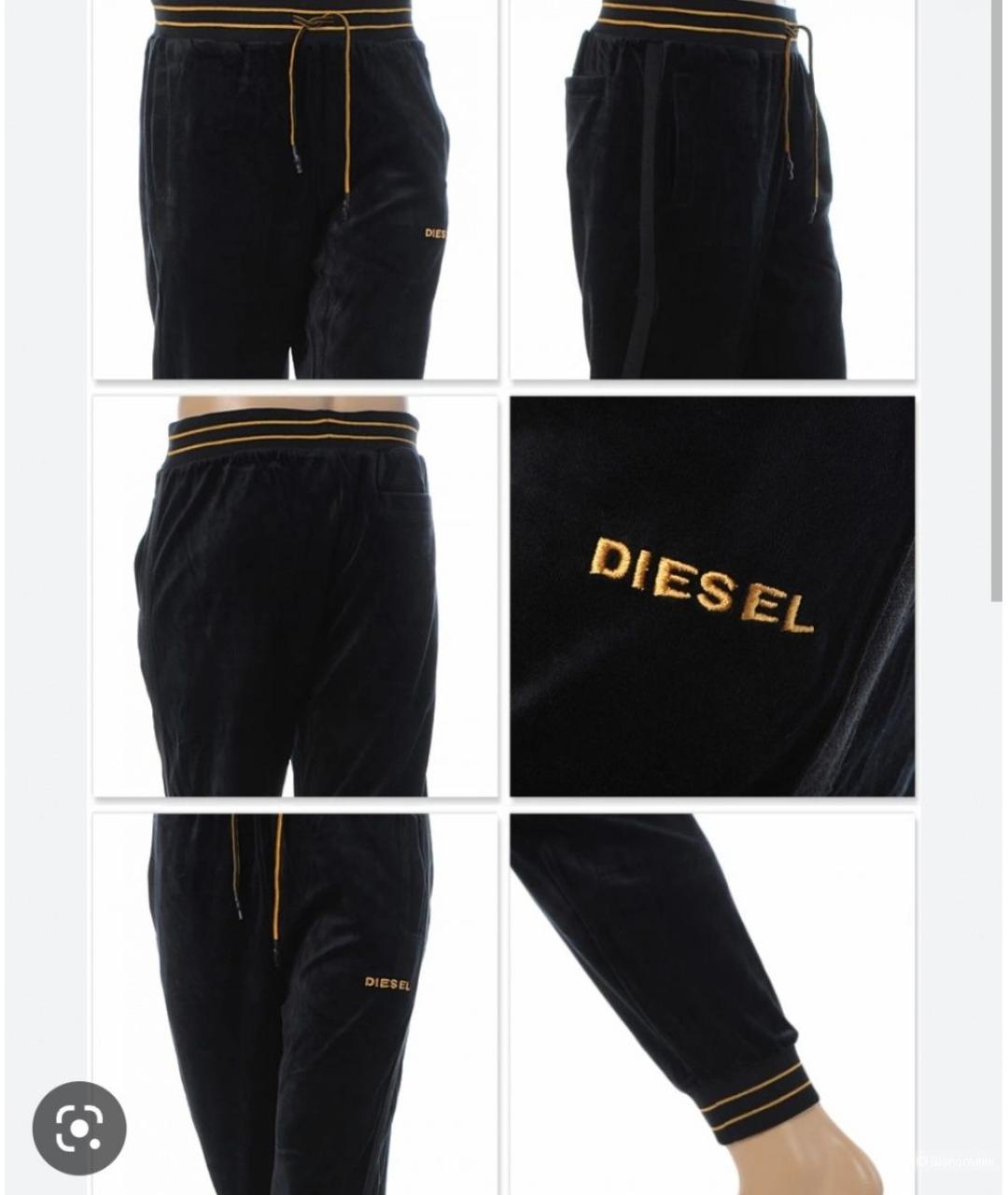 DIESEL Черные хлопковые повседневные брюки, фото 4