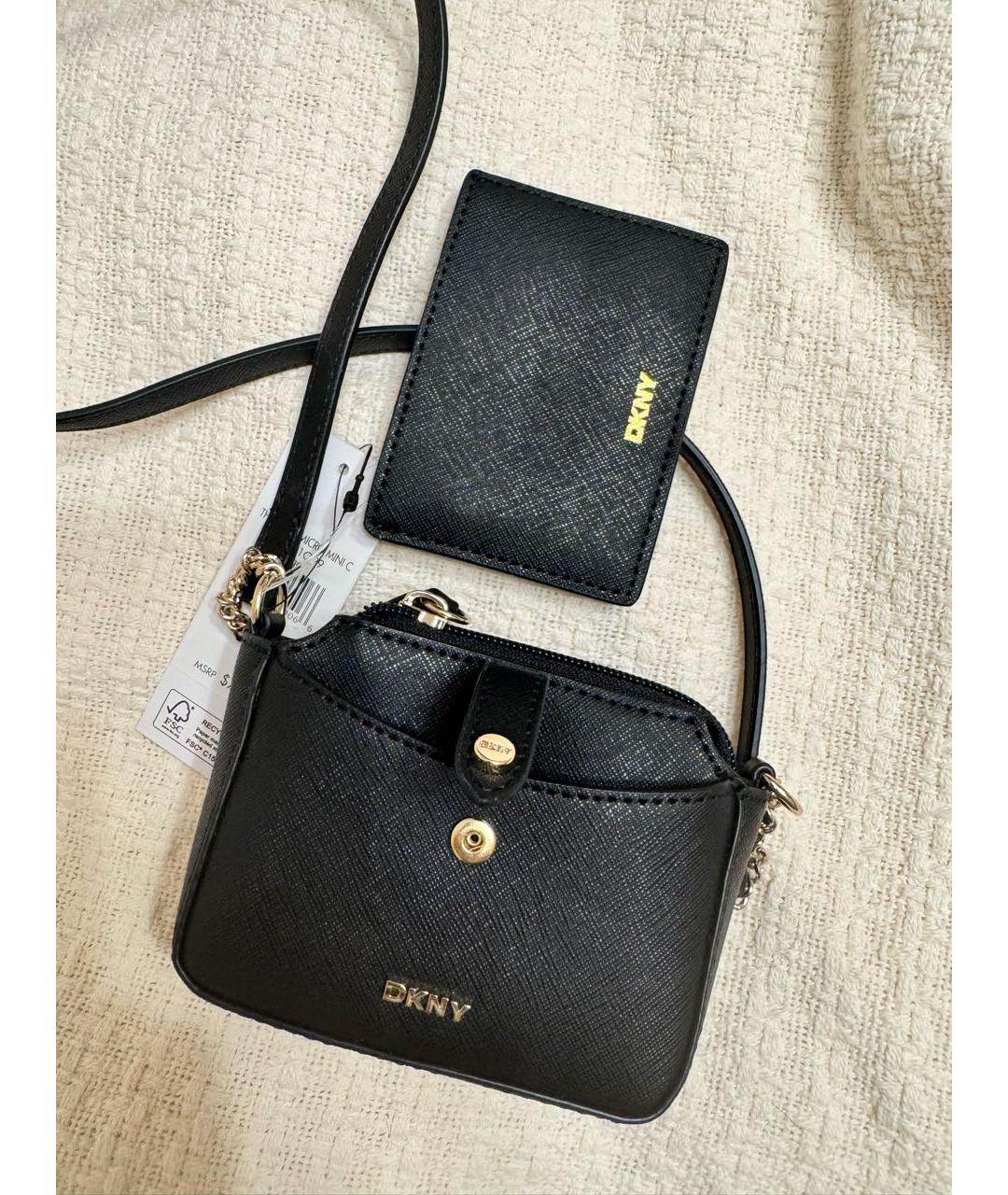 DKNY Черная сумка через плечо, фото 4